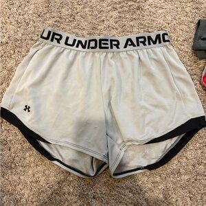 Under Armour Women’s Light Gray Active Mesh Shorts